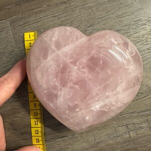 Rose Quartz Heart Home Accent
